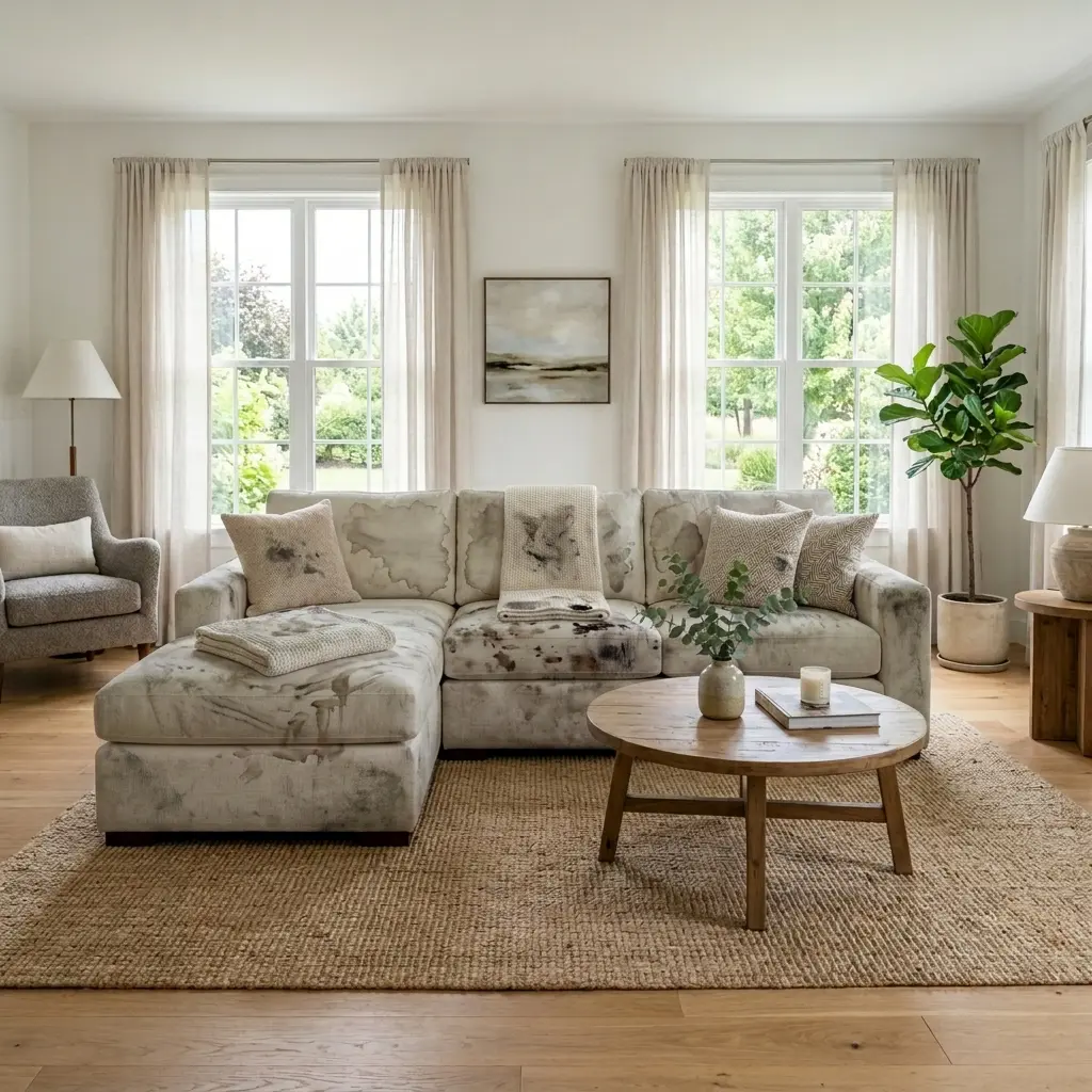 Antes da lavagem sofa a seco (Antes)